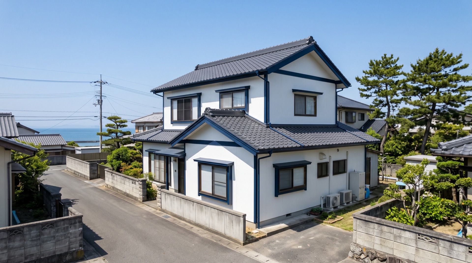 塗り替えを終えた唐津市の住宅