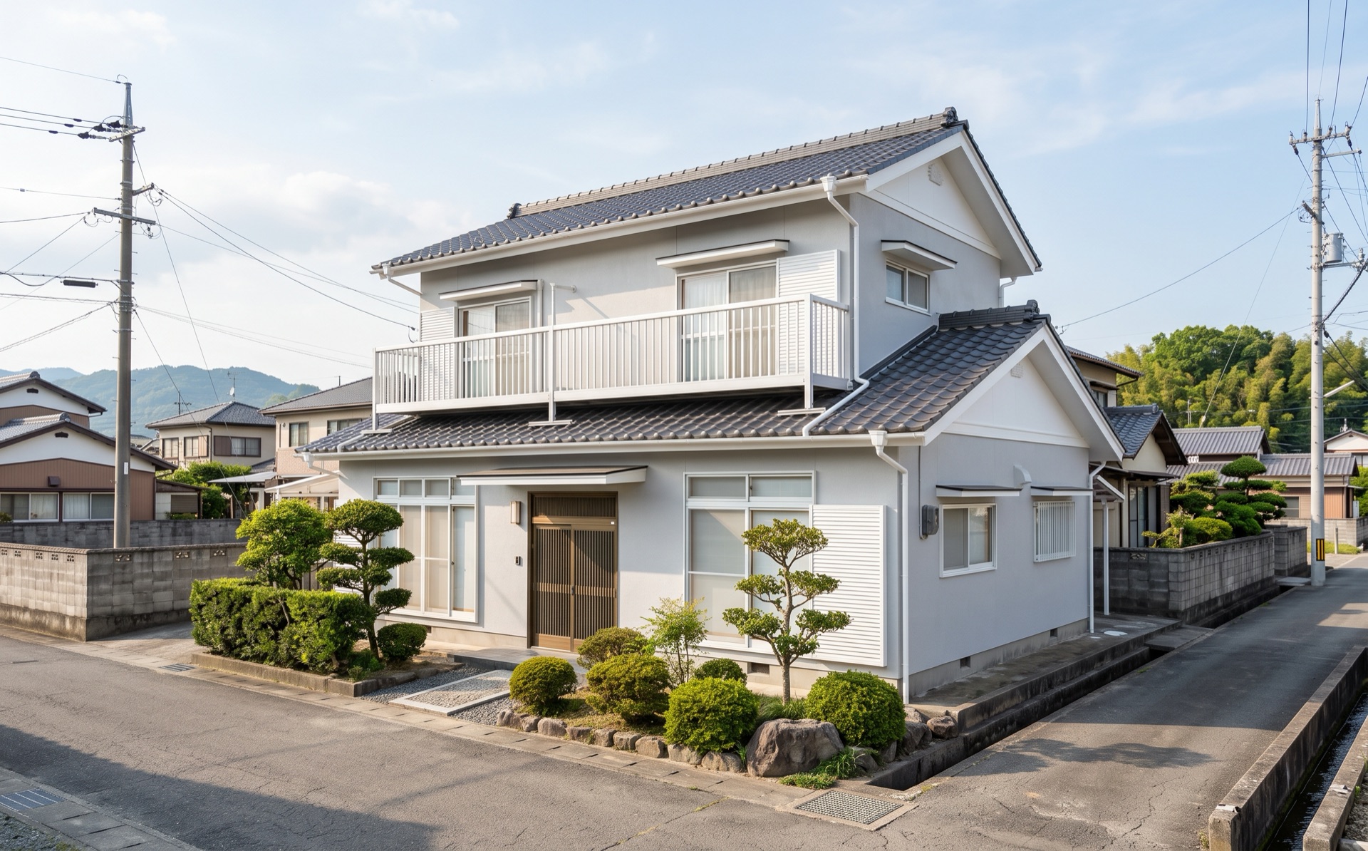 塗り替えを終えた住宅の外壁